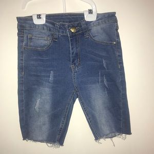 Mania Bermuda short junior size 1 stretch color Blue